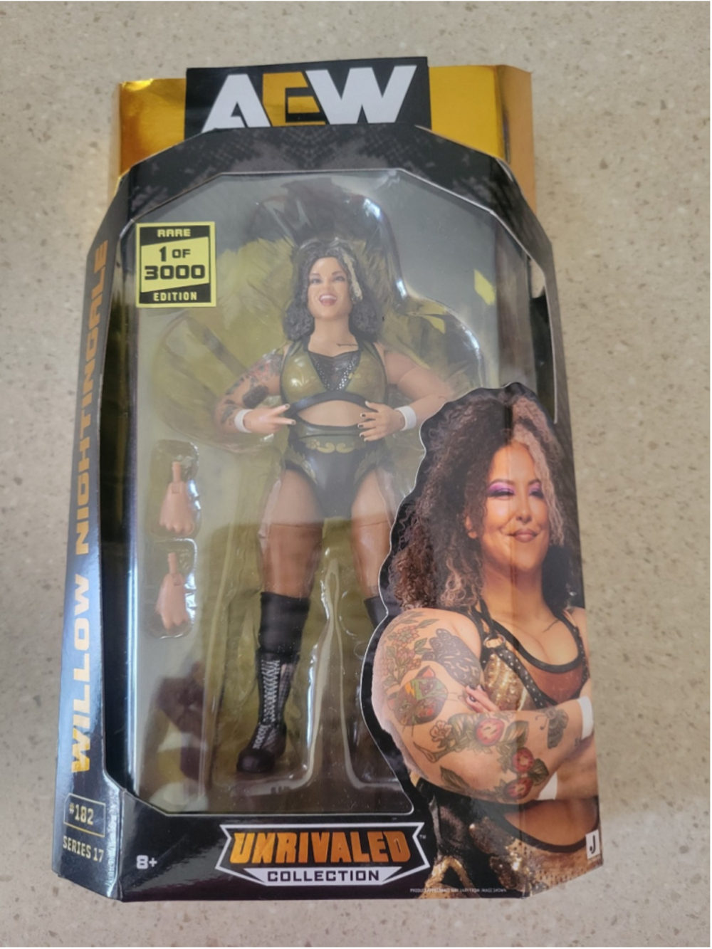 Jazwares AEW Unrivaled Collection Series 17 Willow Nightingale action figure